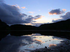 Kveld ved Morkavatnet i Flatanger