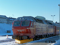 Di4.653 i dagtoget til Trondheim