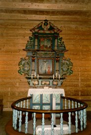 Træna kirke. Alteret